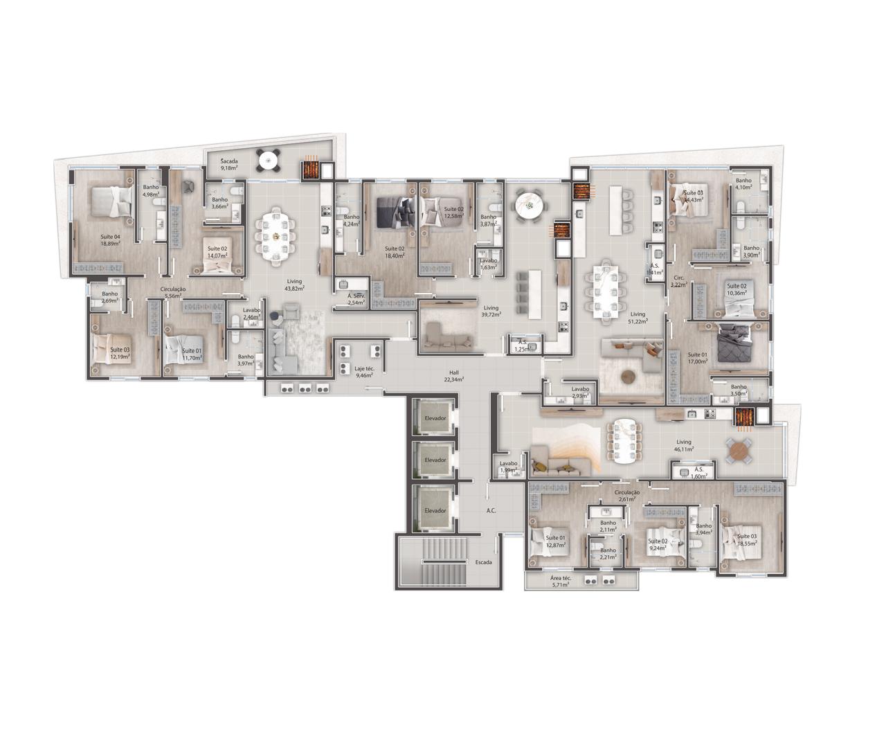 Terzo Viale — Planta 2