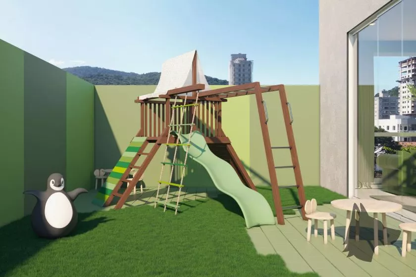 Render do Torres de Málaga — Itapema 14 em Itapema SC