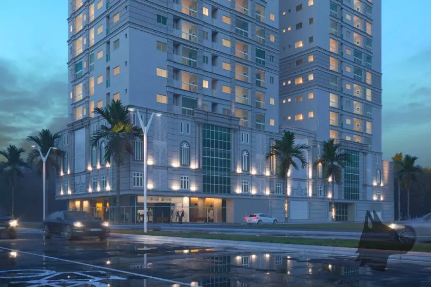Render do Torres de Málaga — Itapema 7 em Itapema SC
