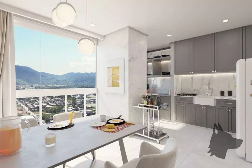 Render do Torres de Málaga — Itapema 12 em Itapema SC