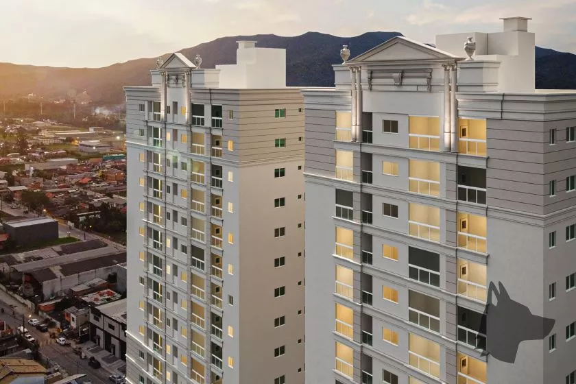 Render do Torres de Málaga — Itapema 6 em Itapema SC