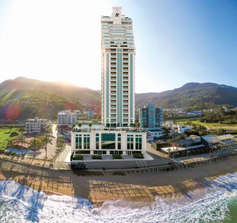 Render do Oceanic Tower Residence — Ilhota 2 em Itapema SC