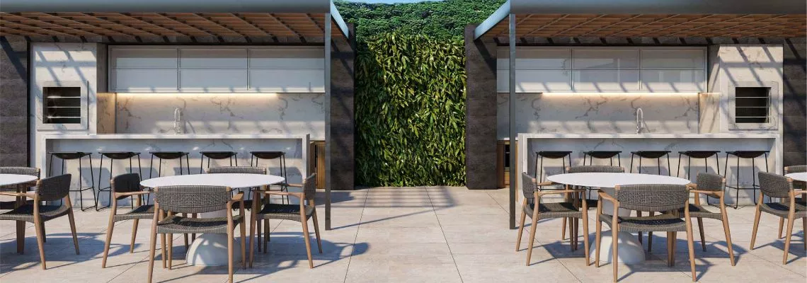 Render do Triad Up! Soho — Tabuleiro dos Oliveiras 14 em Itapema SC