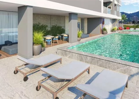 Render do Triad Up! Soho — Tabuleiro dos Oliveiras 11 em Itapema SC