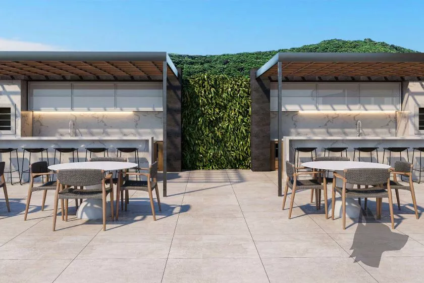 Render do Triad Up! Soho — Tabuleiro dos Oliveiras 19 em Itapema SC