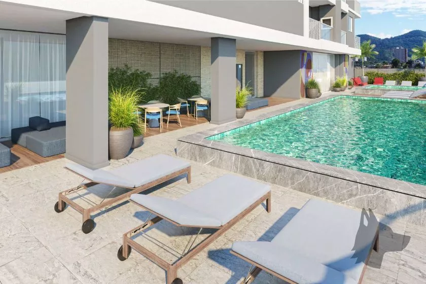 Render do Triad Up! Soho — Tabuleiro dos Oliveiras 4 em Itapema SC
