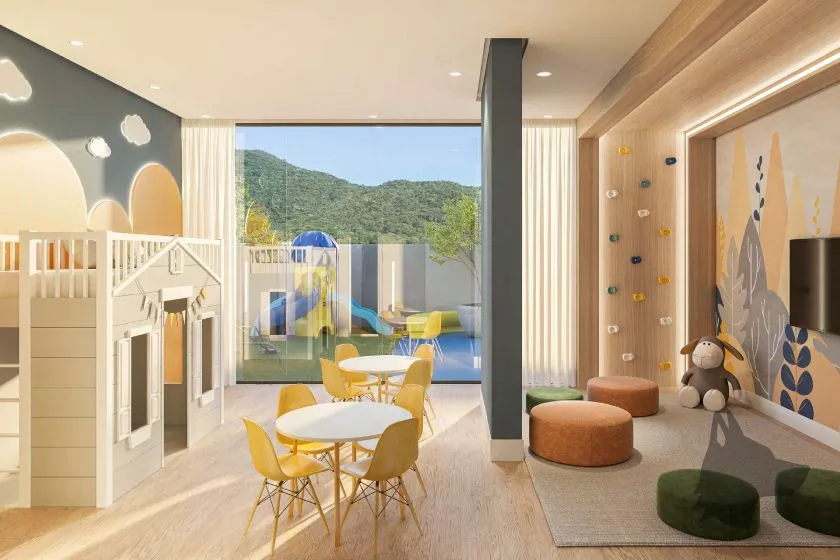 Render do Triad Up! Soho — Tabuleiro dos Oliveiras 18 em Itapema SC