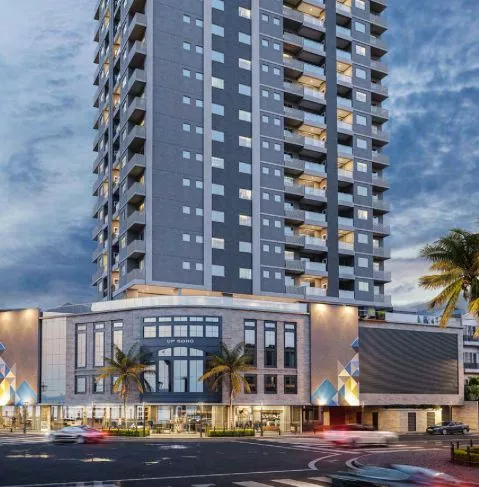 Render do Triad Up! Soho — Tabuleiro dos Oliveiras 2 em Itapema SC