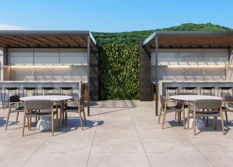 Render do Triad Up! Soho — Tabuleiro dos Oliveiras 13 em Itapema SC