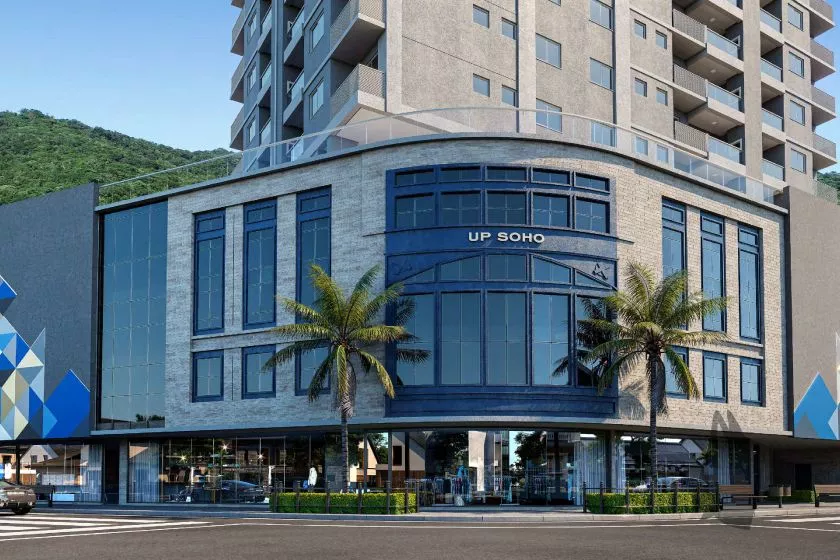 Render do Triad Up! Soho — Tabuleiro dos Oliveiras 7 em Itapema SC