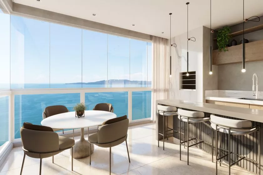 Render do Meridian Tower — Itapema 15 em Itapema SC