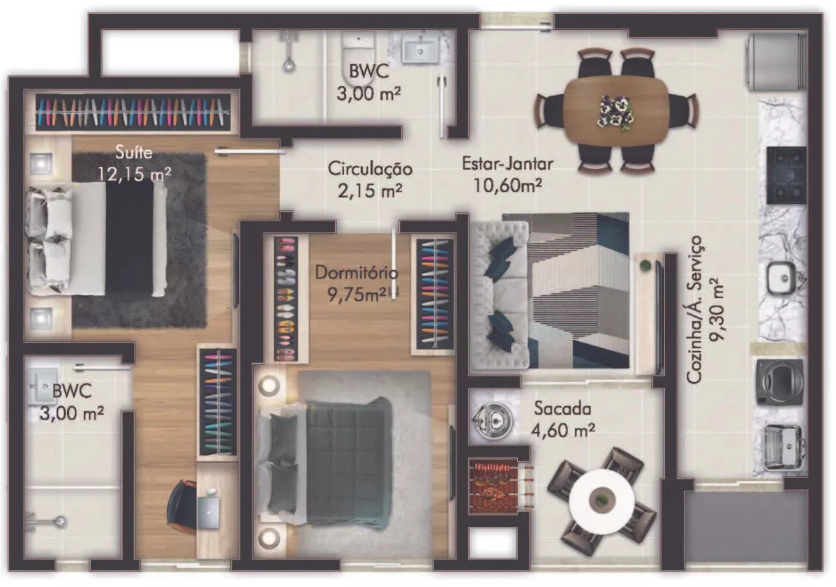 Render do West Village — Itapema 12 em Itapema SC