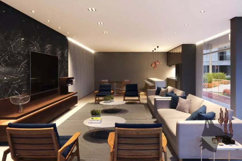 Render do Blue View Fase 1 — Morretes 16 em Itapema SC