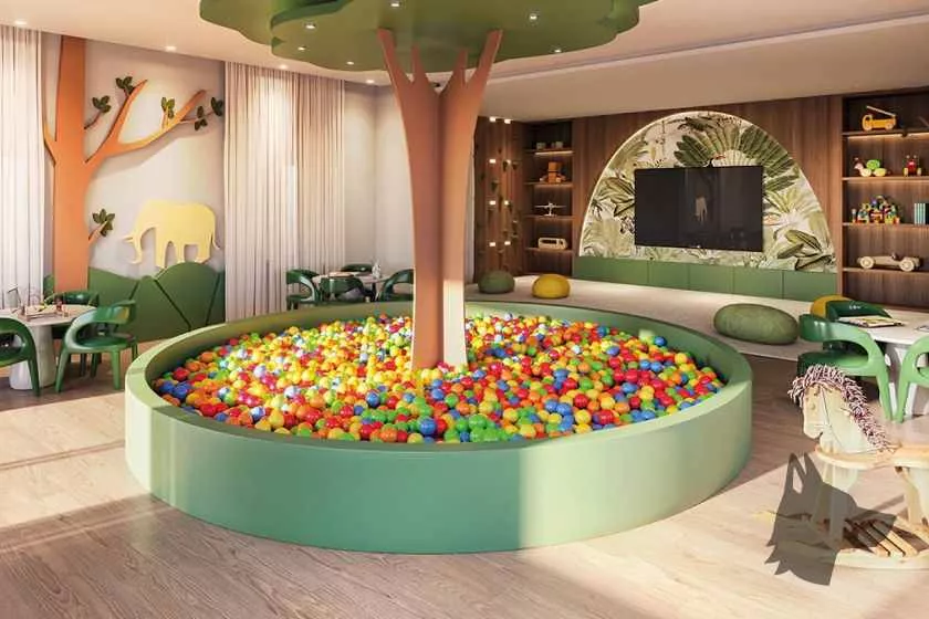 Render do Valência Home Club Torre 3 e Torre 4 — Jardim Praia Mar 11 em Itapema SC