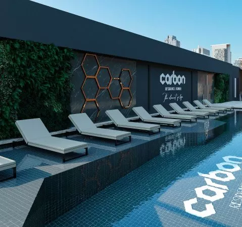 Render do Carbon Residence Tower — Itapema 2 em Itapema SC