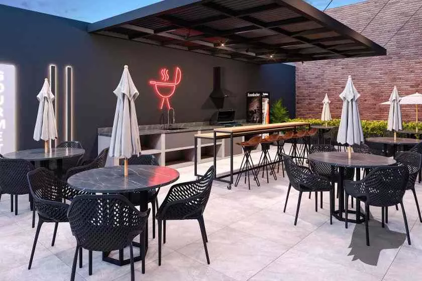 Render do Carbon Residence Tower — Itapema 17 em Itapema SC