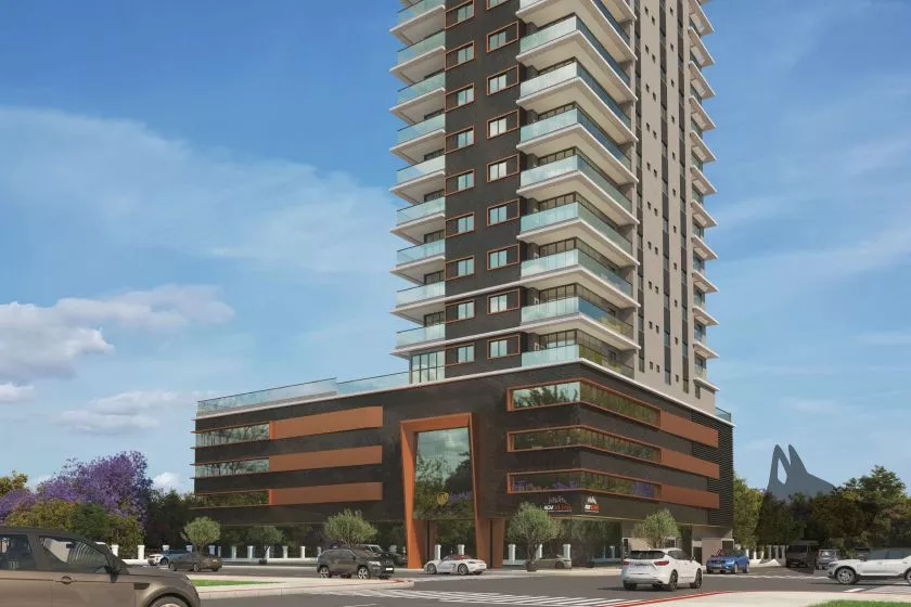 Render do Residencial Monte Solaro — Castelo Branco 8 em Itapema SC