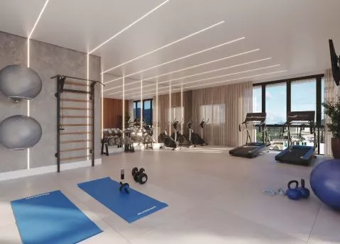 Render do Residencial Monte Solaro — Castelo Branco 16 em Itapema SC
