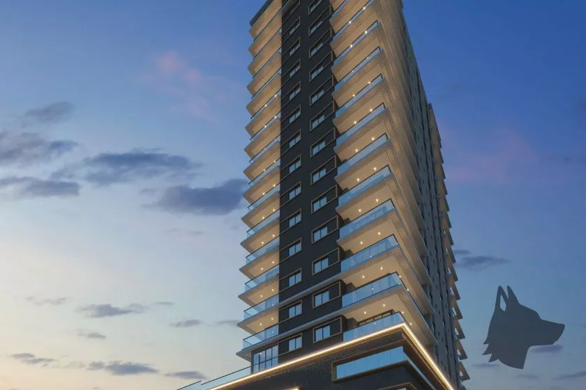 Render do Residencial Monte Solaro — Castelo Branco 19 em Itapema SC
