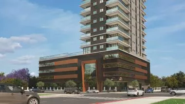 Render do Residencial Monte Solaro — Castelo Branco 17 em Itapema SC