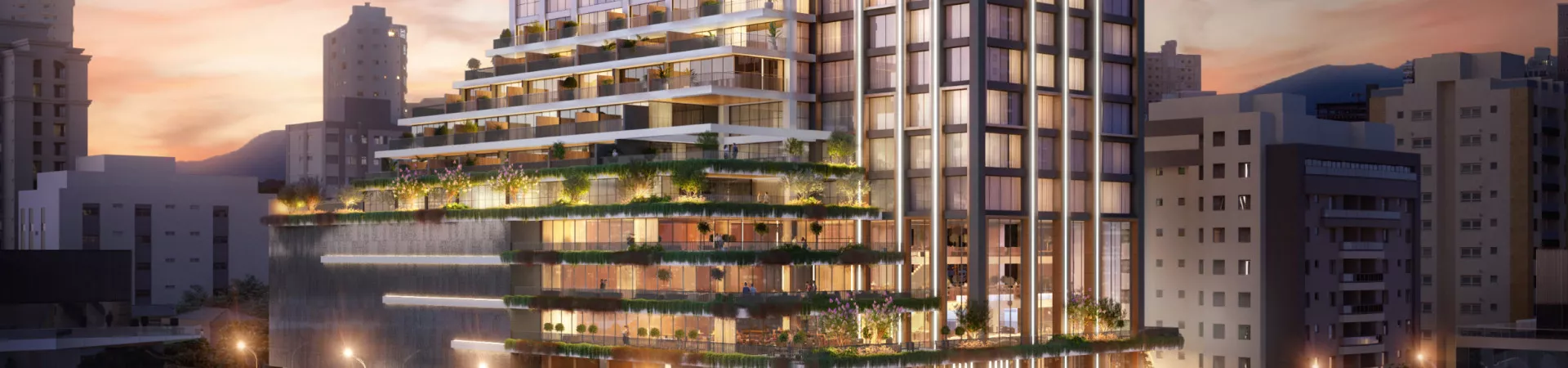 Render do Futura Flats by Housi — s Castelo Branco e Andorinha 1 em Itapema SC
