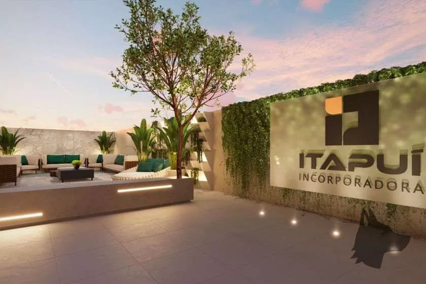 Render do Residencial Belize — Castelo Branco e Andorinha 10 em Itapema SC