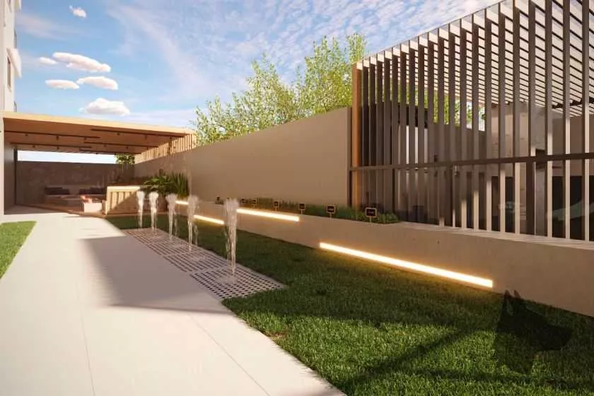 Render do Residencial Belize — Castelo Branco e Andorinha 16 em Itapema SC