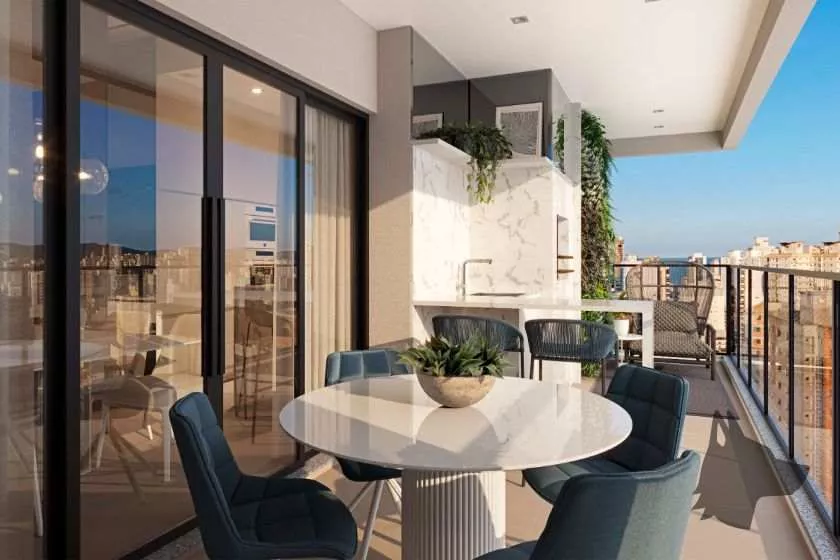 Render do Residencial Belize — Castelo Branco e Andorinha 6 em Itapema SC