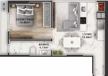 Render do Oben 230 — Meia Praia 12 em Itapema SC