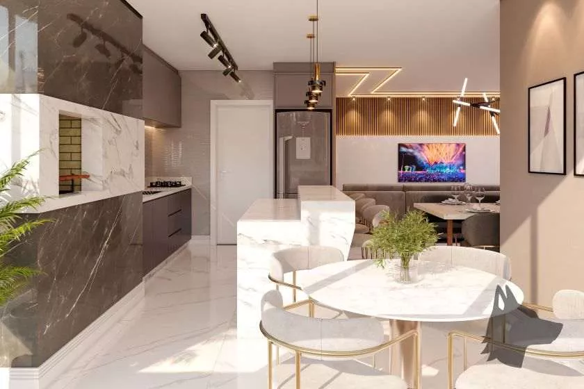 Render do Magdala Residence — Castelo Branco e Andorinha 7 em Itapema SC
