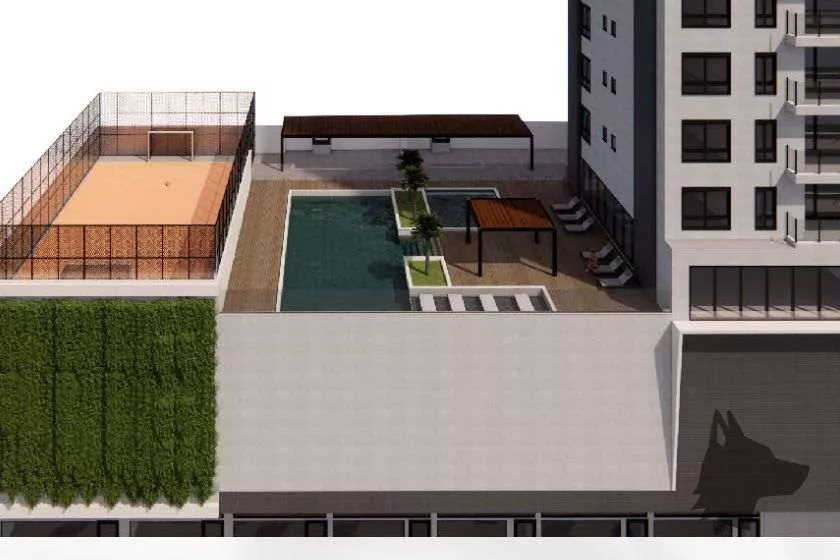 Render do The River — Castelo Branco e Andorinha 6 em Itapema SC