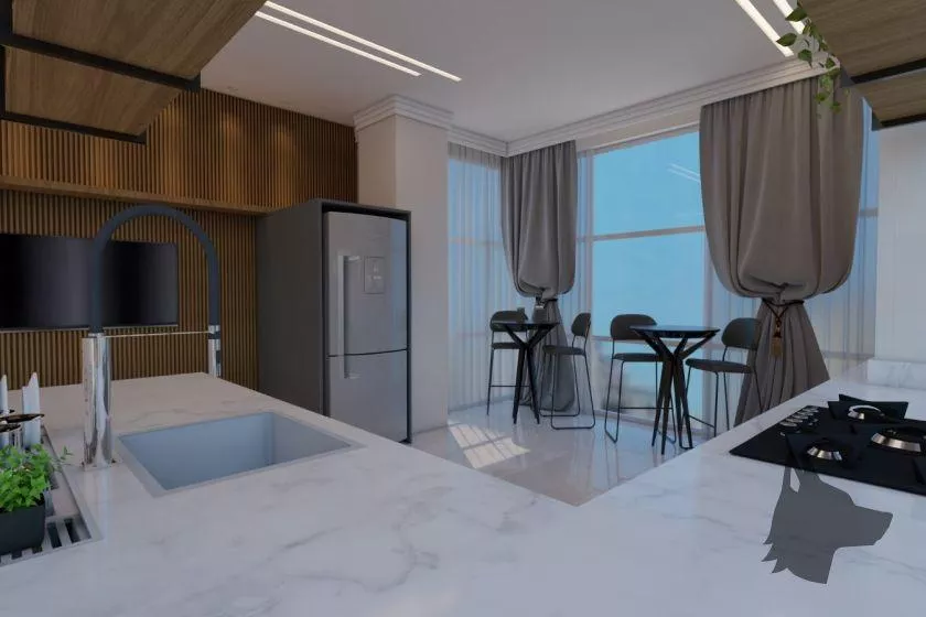 Render do Prime Tower Residence — Itapema 14 em Itapema SC