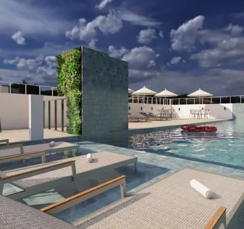 Render do Prime Tower Residence — Itapema 2 em Itapema SC