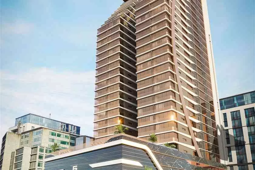 Render do Enseada Residence — Castelo Branco e Andorinha 8 em Itapema SC