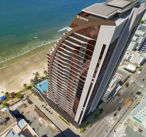 Render do Enseada Residence — Castelo Branco e Andorinha 2 em Itapema SC