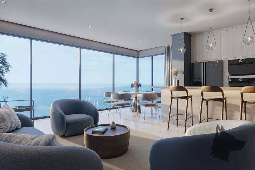 Render do Enseada Residence — Castelo Branco e Andorinha 7 em Itapema SC