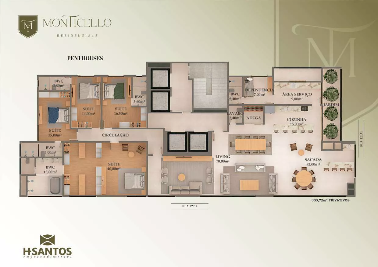 Render do Monticello Residenziale — conta com excelente infraestrutura 9 em Itapema SC