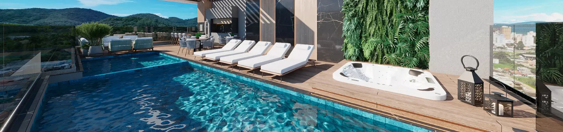 Render do Spazio Haja Residencial — Tabuleiro dos Oliveiras 1 em Itapema SC