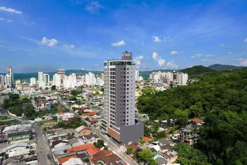 Render do Spazio Haja Residencial — Tabuleiro dos Oliveiras 11 em Itapema SC