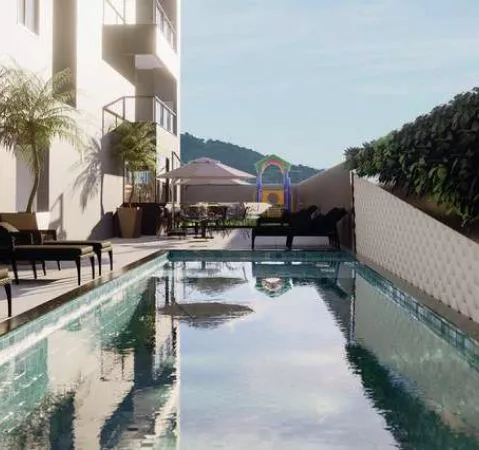 Render do Delta Tower Vertical Home — Morretes 2 em Itapema SC