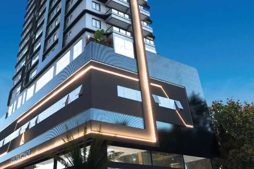 Render do Delta Tower Vertical Home — Morretes 4 em Itapema SC
