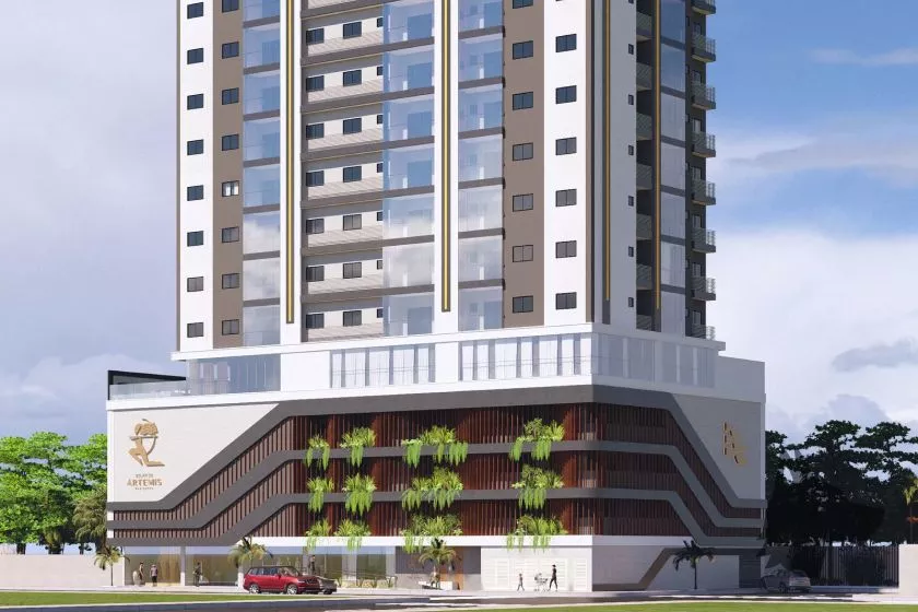 Render do Solar de Ártemis — Jardim Praia Mar 8 em Itapema SC