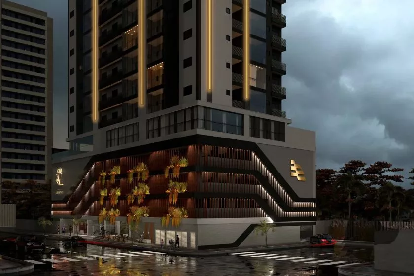 Render do Solar de Ártemis — Jardim Praia Mar 12 em Itapema SC