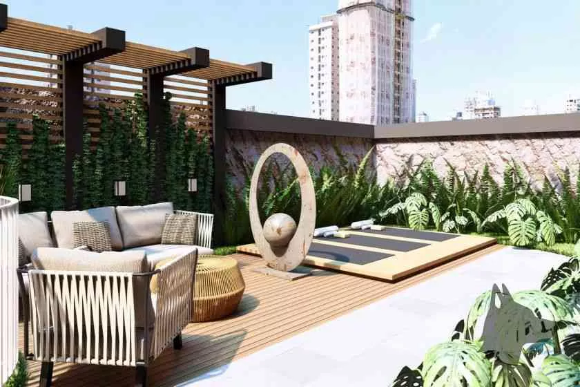 Render do Solar de Ártemis — Jardim Praia Mar 5 em Itapema SC