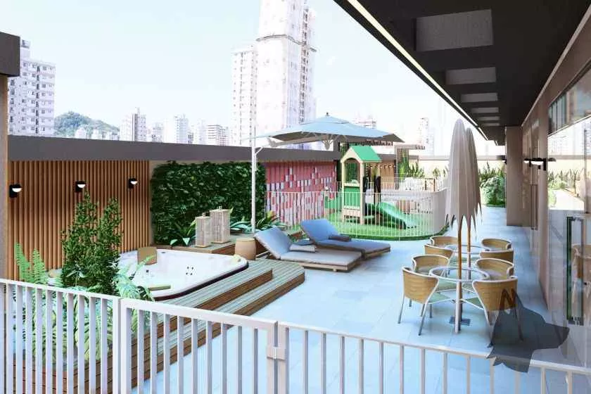 Render do Solar de Ártemis — Jardim Praia Mar 19 em Itapema SC