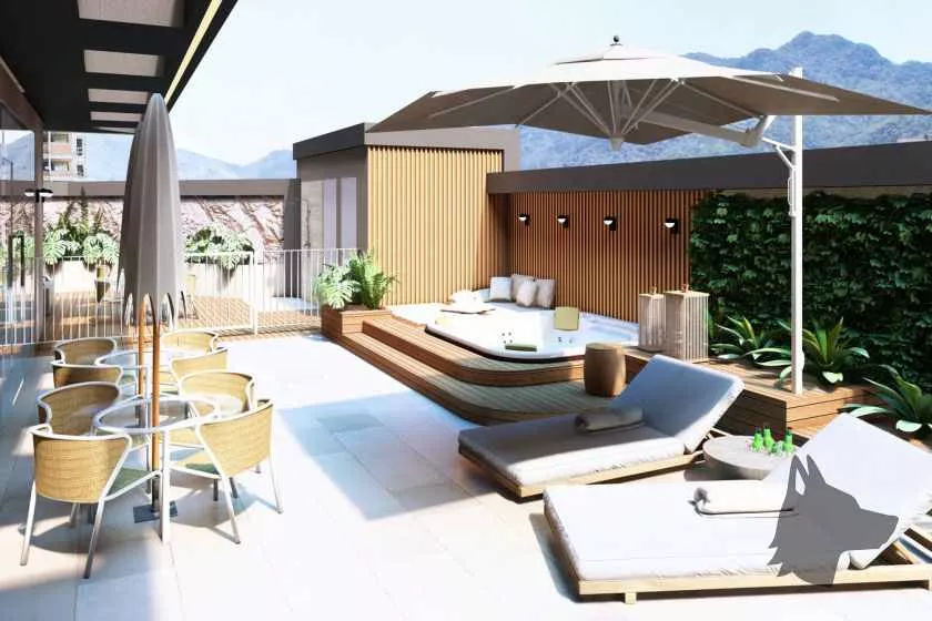 Render do Solar de Ártemis — Jardim Praia Mar 4 em Itapema SC