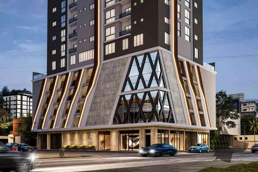 Render do Everett Residence — Jardim Praia Mar 7 em Itapema SC