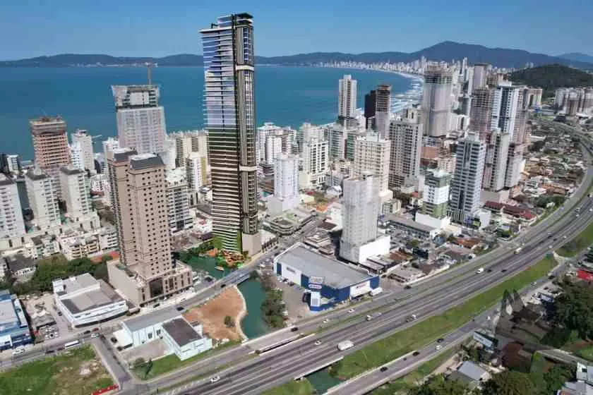 Render do Messias Sky Tower — tradicional 5 em Itapema SC
