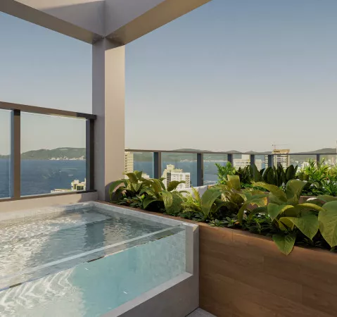 Render do Piatto Residenziale — Meia Praia 2 em Itapema SC