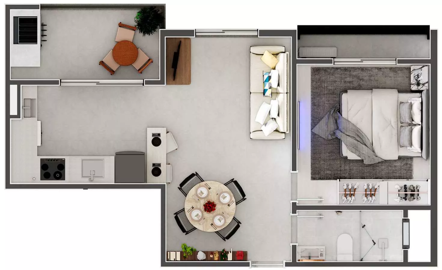 Render do Vallentine Tower — Itapema 3 em Itapema SC